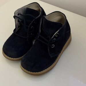 Little Eric Kids Navy Blue Suede Boots